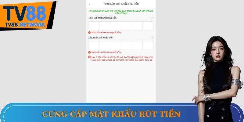 Nhập mật khẩu trong lần đầu